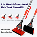 KSY Aquatics Aquarium Cleaning Brush — Extra-Long Algae Scraper, Double-Sided Sponge, Glass & Acrylic Safe, Fish Tank Maintenance Tool