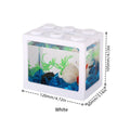 KSY Aquatics Stackable Building-Block Mini Aquarium — DIY Desktop Nano Fish Tank, 7 Colors, 0.6 Gallon