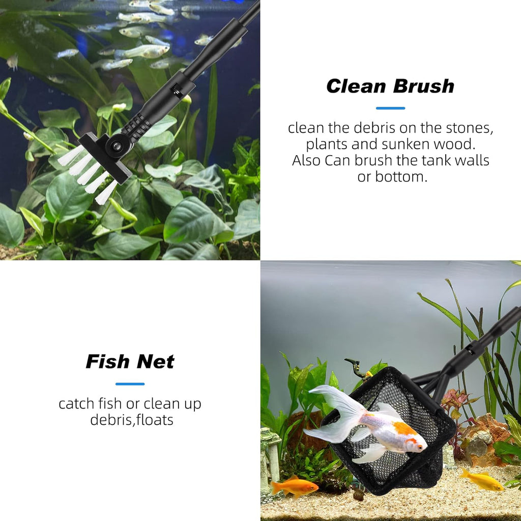 4-in-1 aquarium cleaning tools