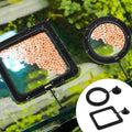 Aquarium floating feeding ring set with 1 round and 1 square ring
