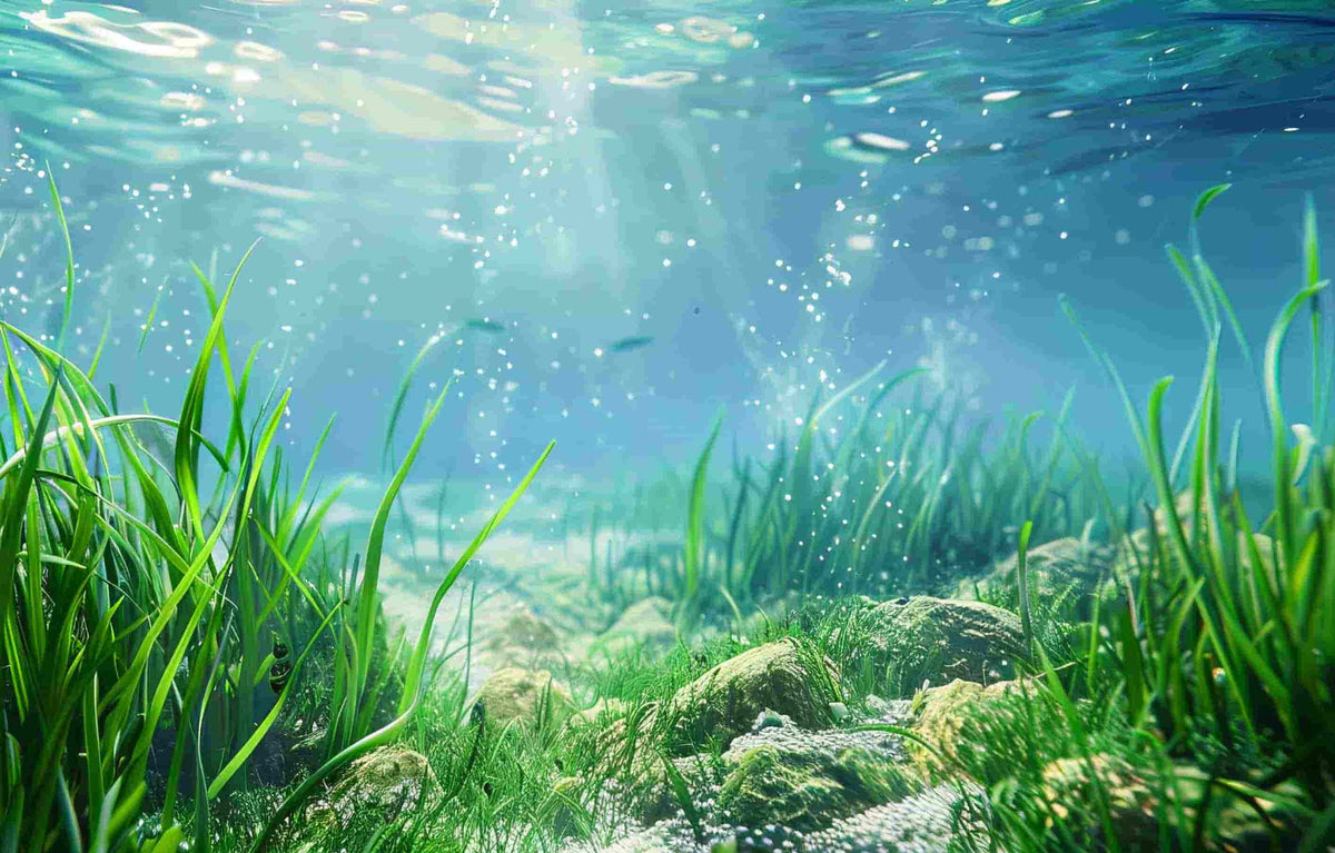KSY Aquatics Aquarium Background Sticker — 60x40cm, Thick Laminated Waterproof Fish Tank Backdrop