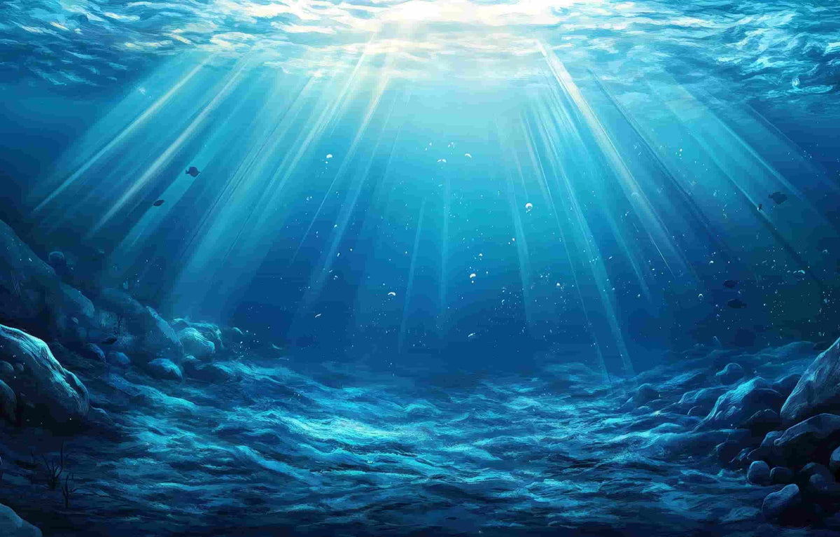 KSY Aquatics Aquarium Background Sticker — 60x40cm, Thick Laminated Waterproof Fish Tank Backdrop