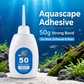 KSY Aquatics aquascape adhesive 50g — aquarium plant glue moss rocks driftwood fish safe
