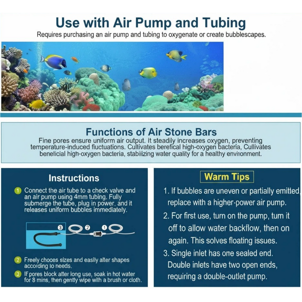 KSY Aquatics flexible bubble wall tube packaging
