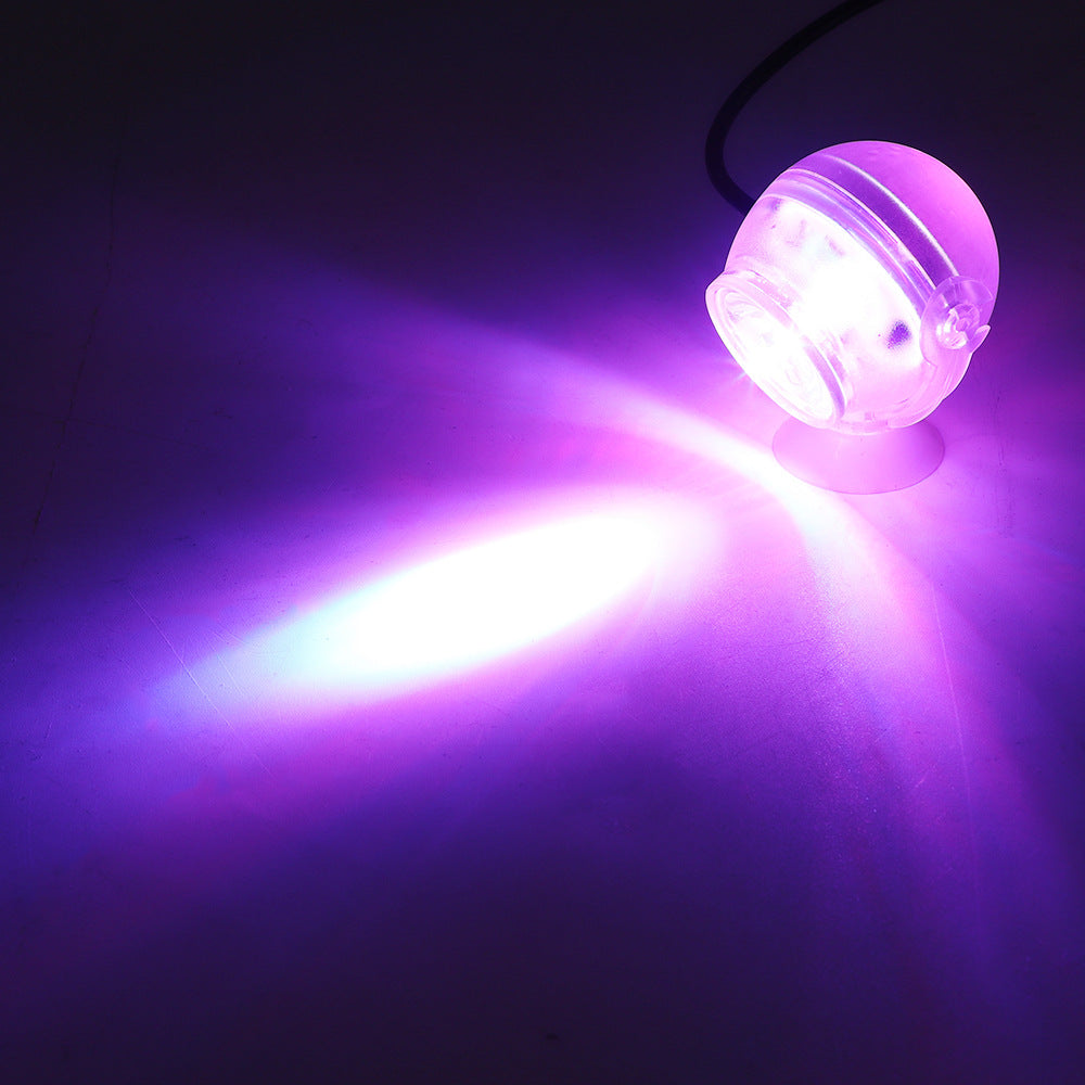 KSY Aquatics pink submersible aquarium light decorative underwater spotlight
