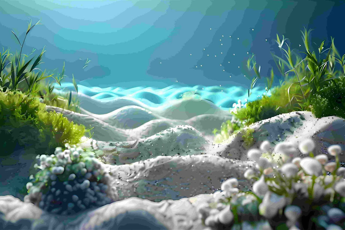 KSY Aquatics Aquarium Background Sticker — 60x40cm, Thick Laminated Waterproof Fish Tank Backdrop