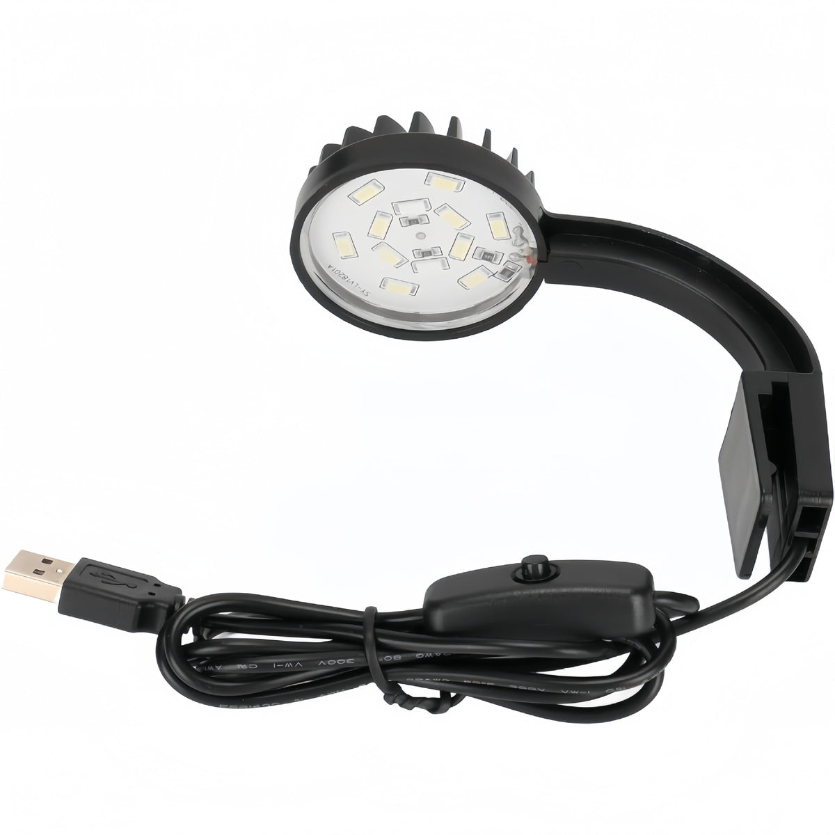 5W USB Clip-On Aquarium Light with White and Blue LEDs