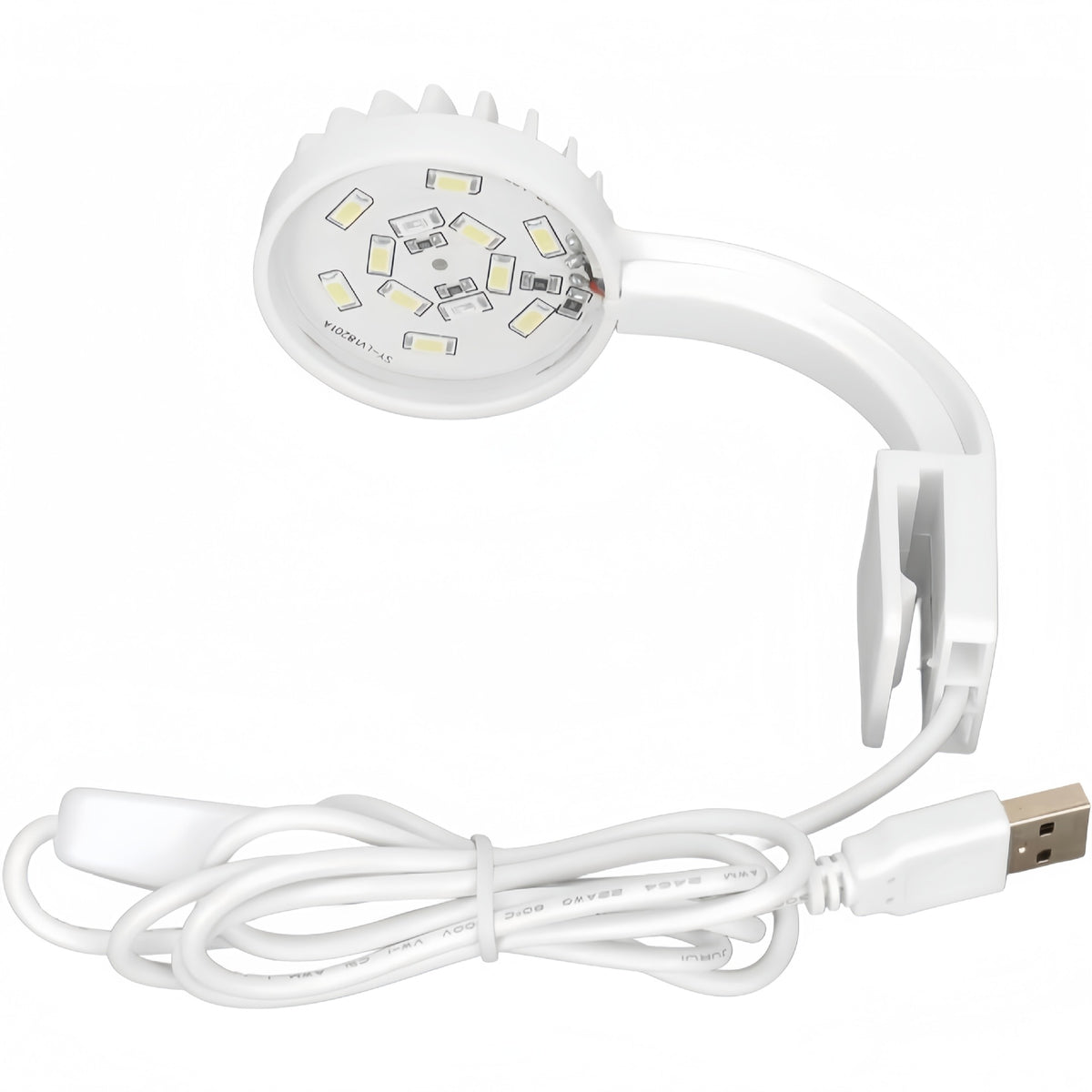 5W USB Clip-On Aquarium Light with White and Blue LEDs