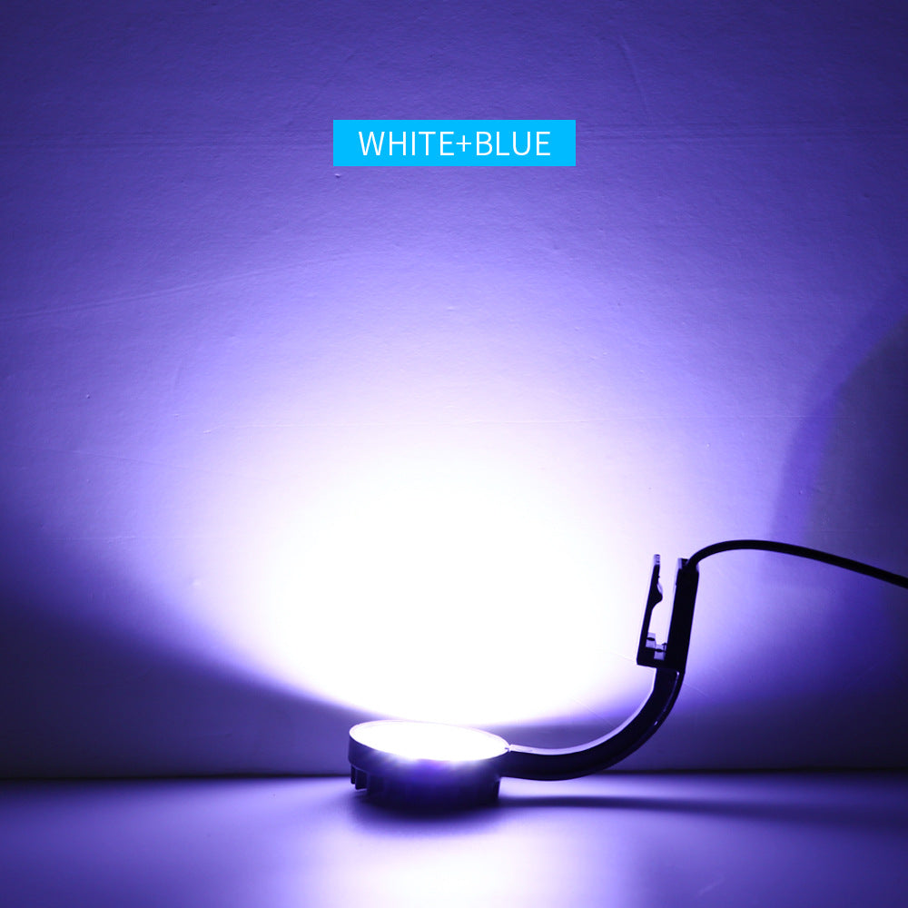 USB aquarium light with white and blue lighting effect
