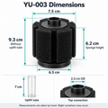 KSY Aquatics Aquarium Sponge Filter, Air-Driven Bio Filter for Shrimp, Fry and Small Fish