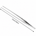 38cm straight tip aquarium tweezers in stainless steel