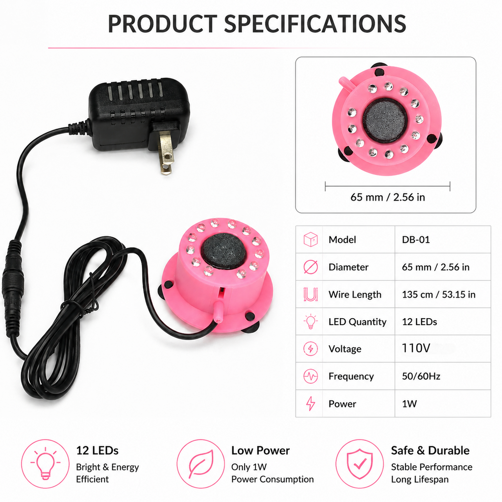 KSY Aquatics fish tank bubble light product specifications